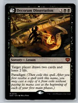 MTG - Secrets of Strixhaven #78 Decorum of Dissertation - Mythic - Image 1