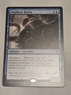MTG Displacer Kitten Rare Creature Commander Legends 2022 - Image 1