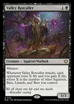 MTG Valley Rotcaller - Foil, Bloomburrow, Lightly Played, English - Image 1