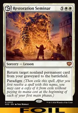 Restoration Seminar ** FOIL ** #30 - Secrets of Strixhaven - NM MTG - Image 1