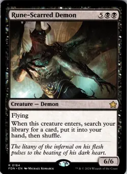Rune-Scarred Demon R Iconic Masters 106 NM - Image 1