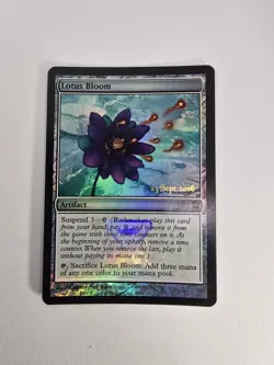 Wizards Lotus Bloom Time Spiral Prerelease Promo Artifact Foil Colorless Rush - Image 1