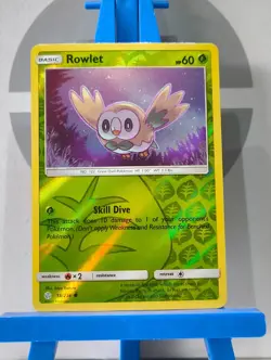 Rowlet 18/236 - Reverse Holo - Sun & Moon: Cosmic Eclipse - Pokemon TCG - Image 3