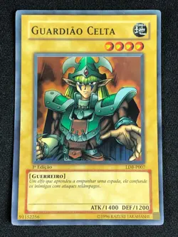YUGIOH CELTIC GUARDIAN LDB-P007 1ST SUPER NM PORTUGESE - Image 1