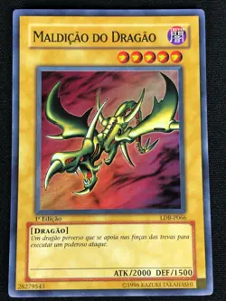 YUGIOH CURSE OF DRAGON LDB-P066 1ST SUPER (NM) PORTUGESE - LOB-066 - Image 1