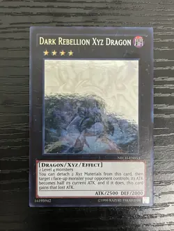 Dark Rebellion XYZ Dragon (Ghost Rare) NECH-EN053 the New Challengers Unlimited - Image 1