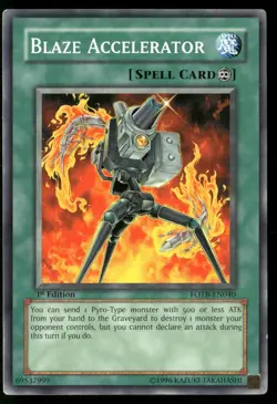 Blaze Accelerator FOTB-EN040 Common / Short Print Yu-Gi-Oh 1st Edition MP - Image 1