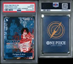 PSA 10 Portgas D. Ace (Tournament Pack Oct-Dec Winner) OP07-053 EN One Piece TCG - Image 3