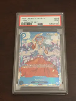 YAMATO OP13-054 ALT ART PSA 9 CARRYING ON HIS WILL ONE PIECE - Image 1