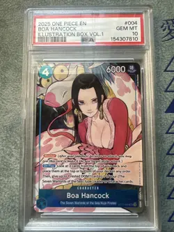2025 One Piece EN Boa Hancock Illustration Box Vol 1 PSA 10 - Image 2
