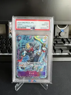 2024 ONE PIECE JP SANJI OP07-064 ALT ART (SR) SUPER RARE PSA GEM MINT 10 - Image 1