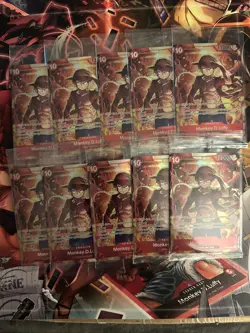 One Piece TCG Monkey D Luffy ST10-006 Treasure Booster Set Promo SEALED x10 - Image 1