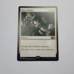 MTG - 1x Mass Calcify - Magic 2015 Core Set - NM Rare White Magic The Gathering - Image 3