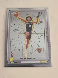 2025-26 Topps Chrome - X's and Whoa's! Dylan Harper #XW-9 (RC) ROOKIE - Image 1