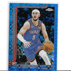 2025-26 Topps Chrome NBA - Alex Caruso #170 BLUE X-Fractor - Thunder - Image 1