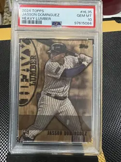 2024 Topps- Heavy Lumber -Jasson Dominguez- PSA 10 Gem Mint- SSP - Image 1