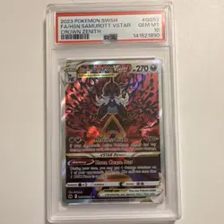 Pokemon Hisuian Samurott VSTAR Ultra Rare Holo Crown Zenith GG52 PSA 10 - Image 1