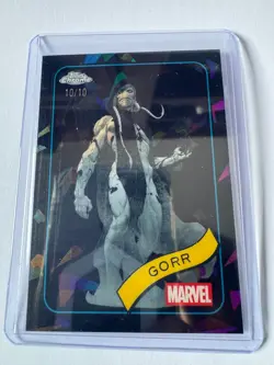 2025 Topps Chrome Marvel Sapphire Gorr Black /10 - Image 1