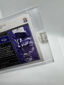 2019 Panini One Rookie Dual Patch Auto /149 Justice Hill Sealed Baltimore Ravens - Image 4