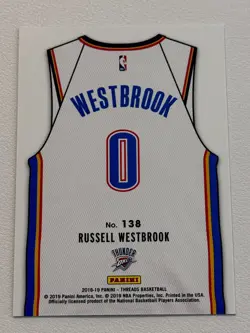 Russell Westbrook 2018-19 Panini Threads Gold Dazzle /10! SP #138 Thunder # 1/10 - Image 3