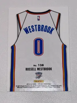 Russell Westbrook 2018-19 Panini Threads Gold Dazzle /10! SP #138 Thunder # 1/10 - Image 4