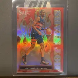 2024-25 Panini Select - Hot Stars Alexandre Sarr #10 Silver Prizm (RC) - Image 1