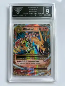 M Charizard EX Holo Rare 13/108 XY: Evolutions Not PSA 9 MINT Pokemon TCG 2016 - Image 1