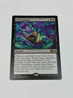 MTG - 1x Necromentia - Core Set 2021 - NM - Rare - Black - Magic The Gathering - Image 3
