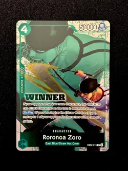Roronoa Zoro (Winner Pack 2025 Vol. 3) EB02-019 One Piece Promotion Cards Foil - Image 1