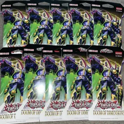 New Lot Of x10 Yu-Gi-Oh! Doom of Dimensions Booster Pack [1st Edition] -9 Cards - Image 1
