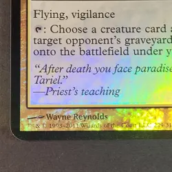 MTG - Tariel Reckoner of Souls - Oversize Foil - Commander 2011 - NM/LP - Magic - Image 3