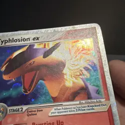 Pokemon TCG Typhlosion EX Holo Rare Card 110/115 2005 Unseen Forces: lp - Image 3