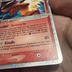 Pokemon TCG Typhlosion EX Holo Rare Card 110/115 2005 Unseen Forces: lp - Image 5