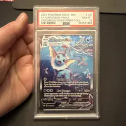 Vaporeon VMAX SWSH182 SWSH: Sword & Shield Promo Cards Holo PSA 8 - Image 1