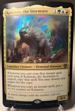 Magic MTG Kalamax, the Stormsire *Commander 2020* Oversize Card - Foil Near Mint - Image 1