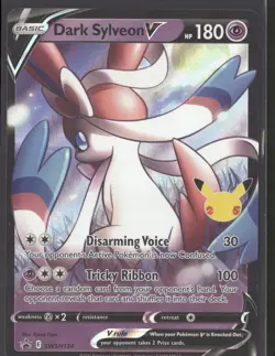 Dark Sylveon V Holo Promo SWSH: Sword & Shield Promo Cards SWSH134 NM - Image 1