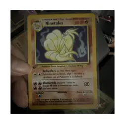 Ninetales 012/102 Base Set 1st Edition Holo Rare spanish Pokemon TCG Card - Image 1