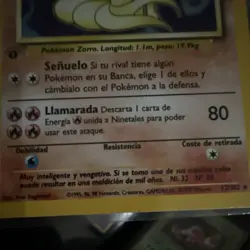 Ninetales 012/102 Base Set 1st Edition Holo Rare spanish Pokemon TCG Card - Image 4
