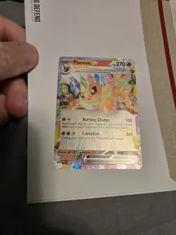 Pokemon TCG Flareon EX Prismatic Evolutions Double Rare Holo Card 014/131 - Image 1