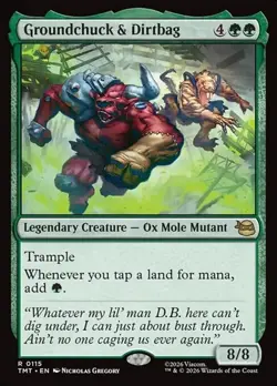 1x Groundchuck & Dirtbag NM Eng MTG - MTG TMNT - Image 1