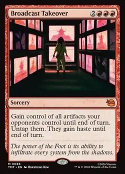1x Broadcast Takeover NM Eng MTG - MTG TMNT - Image 1