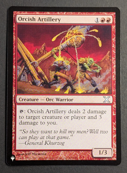 MTG - 1x Orcish Artillery - The List: Tenth Edition X - NM - Magic The Gathering - Image 1