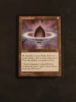 Lotus Petal Tempest MTG Regular Moderately Played - Image 1