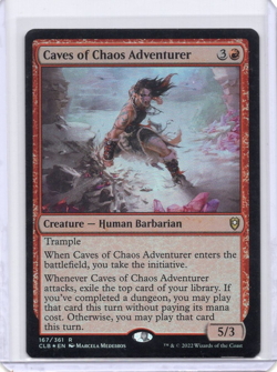 Caves of Chaos Adventurer Foil CLB 167/361 Magic the Gathering LP - Image 1