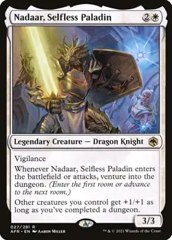 1x Nadaar, Selfless Paladin FOIL - NM - See Pic for Set - SPARROW MAGIC - Image 1