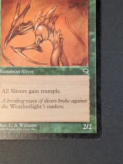 MTG - 1x Horned Sliver - Tempest - LP - Vintage - Magic The Gathering - 1997 - Image 4