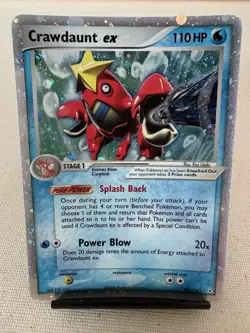 Crawdaunt ex 99/110 Holon Phantoms Holo Ultra Rare 110 HP English - Image 1