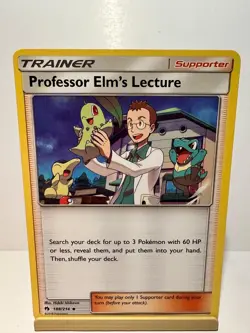 Professor Elm's Lecture 188/214 Uncommon Lost Thunder Pokemon Lightly Played - Image 1