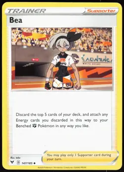 Bea 147/185 Uncommon Vivid Voltage Pokemon Near Mint - Image 1