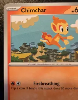 Chimchar 031/167 Common Scarlet & Violet: Twilight Masquerade Pokemon TCG - Image 2